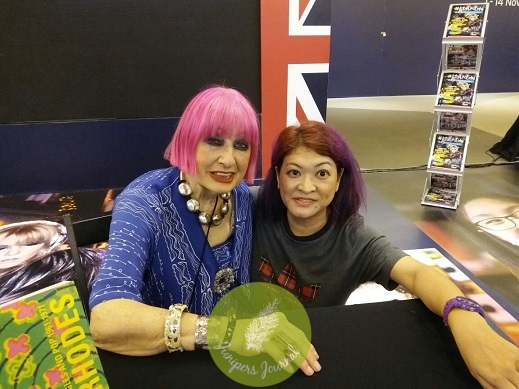 Meeting Zandra Rhodes At Her Book Signing In Avenue K