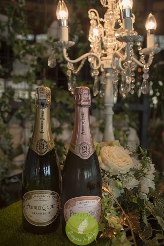 Perrier-Jouët Grand Brut and Blason Rose