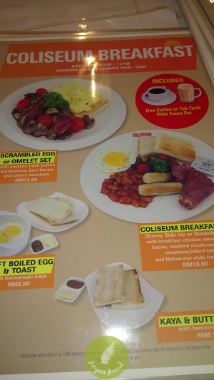 Coliseum Breakfastt