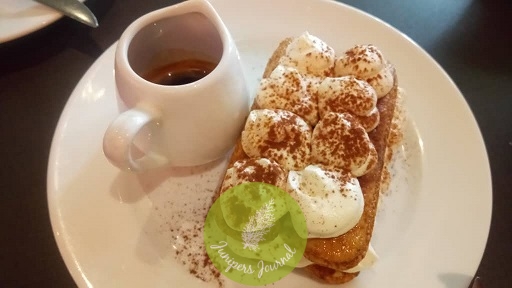 illymisu - Mascarpone cream, crunchy ladyfinger cookie, Domori cocoa powder and pour over illy espresso RM15